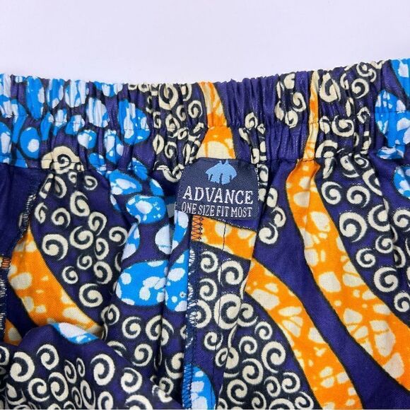 ADVANCE Yellow & Blue Wax Dye Infinity Dress - Picture 11 of 12